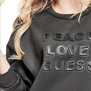 GUESS “PEACE LOVE GUESS” neoprene top